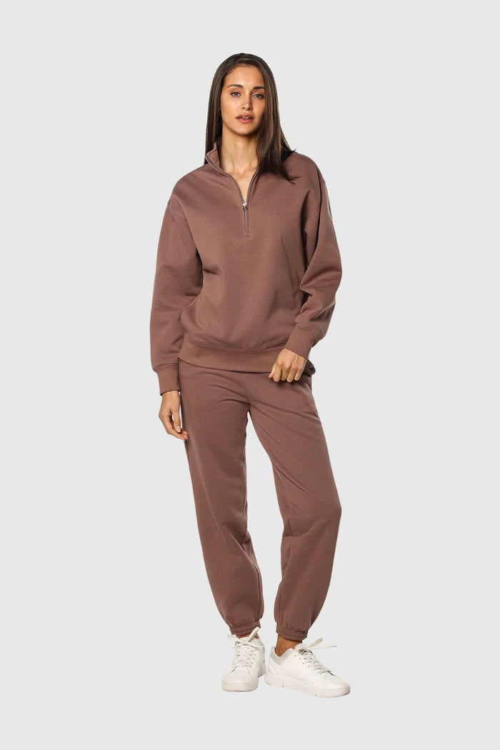 Brown Fleece Set - Front