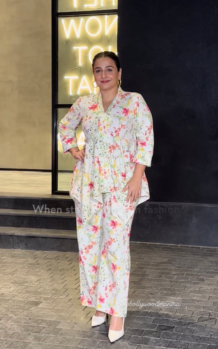 Calm Petal Haven Cotton flex Co-ord Set