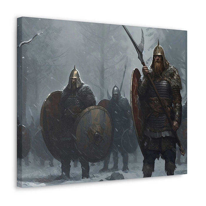 Printify Canvas Canva 16:9 Group of Vikings in snow v1