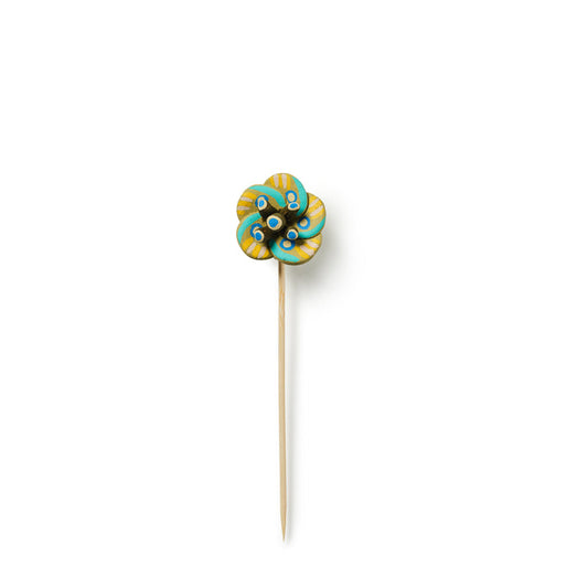 Carla Fernandez Ceramic Circle Flower in Lemon Rind
