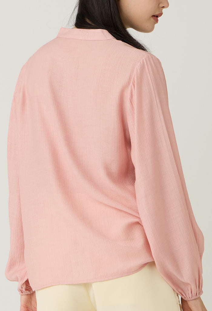 Chic Lantern Cuff Blouse