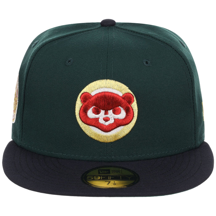 Chicago Cubs Northside Chicago Crown the City New Era 59FIFTY (Dark Green/Navy)