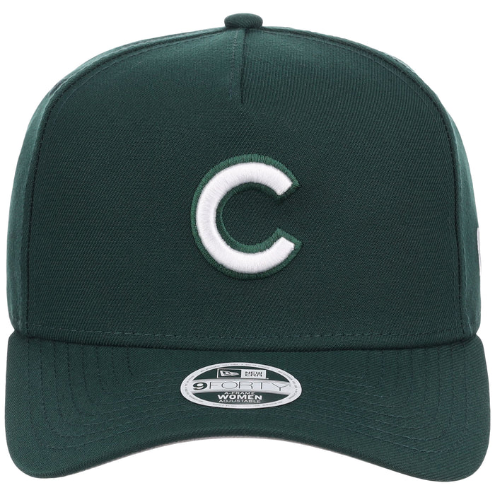 Chicago Cubs Women's New Era 9FORTY Dark Green A-Frame