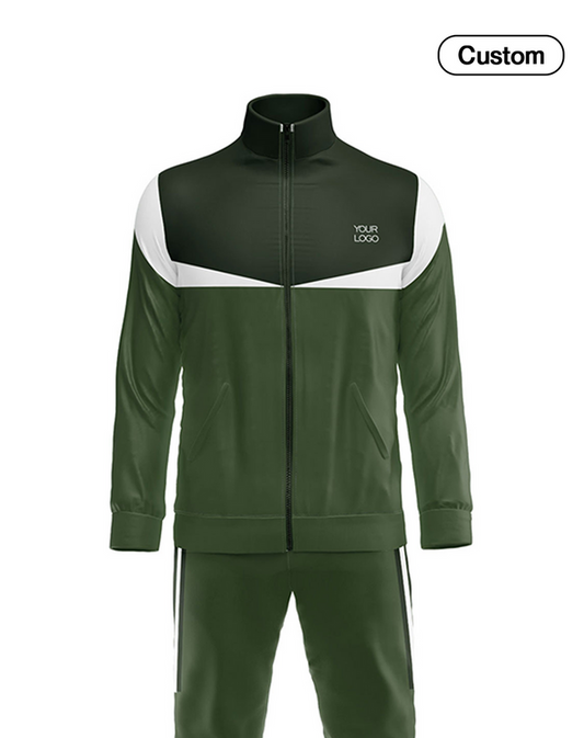 Custom Tracksuit - Contrast Accent Panel - Personalized Fitness Set