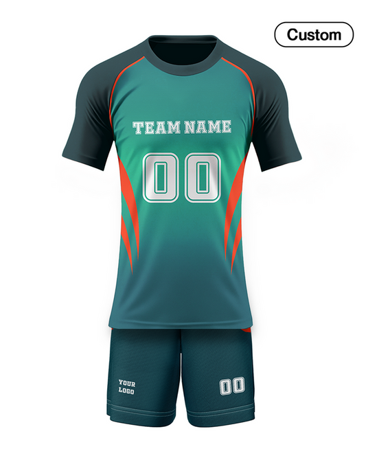 Custom Volleyball Uniform - Accent Design - Personalized Uniform