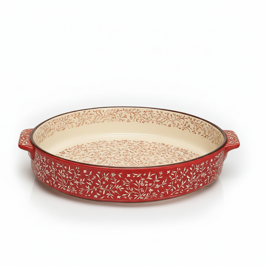Danny Ceramic Baking Tray – premium oven safe dish with handles – Home Hatch Pakistan