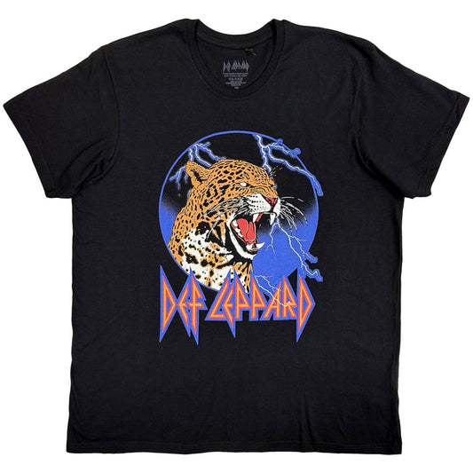 DEF LEPPARD - LIGHTNING LEOPARD - T-Shirt Black