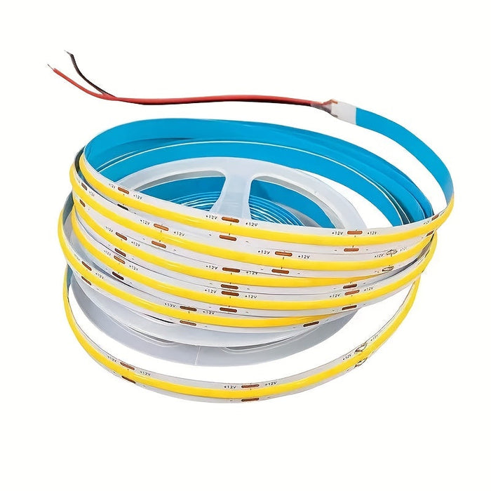 diffused warm white LED strip showing smooth output
