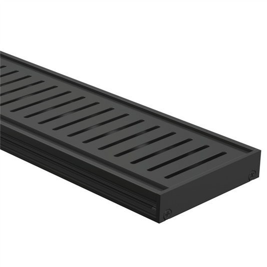 Drainlab - Linear Drain Slotted Grate - 3600mmL x 20mmH - Black - Image 1