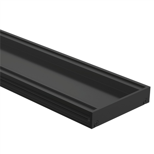 Drainlab - Linear Drain Tile Insert - Up to 10mm Tile - 3600mmL x 20mmH - Black - Image 1