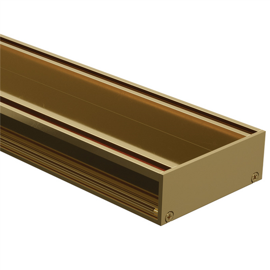 Drainlab - Linear Drain Tile Insert - Up to 19mm Tile - 1200mmL x 35mmH - Gold - Image 1