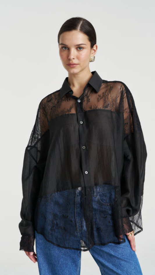 DUSK LS SHIRT-BLACK