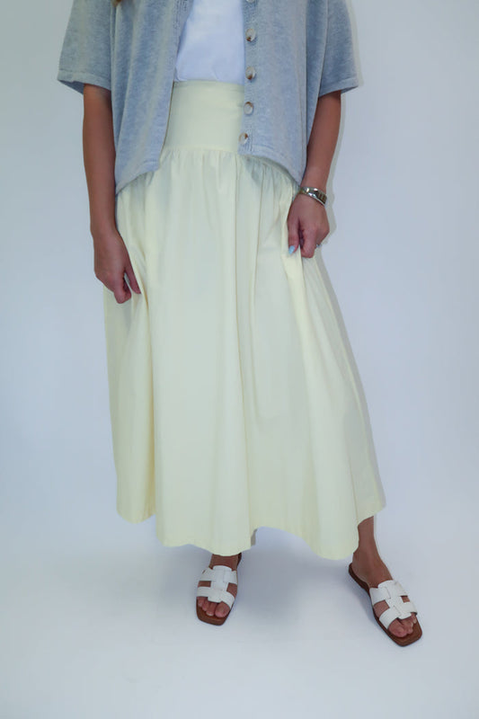 Easy Company Smocked Back Midi Skirt - The Pink Tulip Clothing