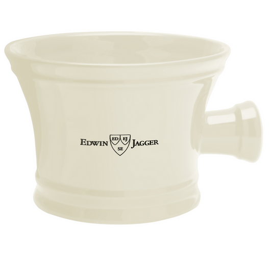 Edwin Jagger Ivory Porcelain Shaving Bowl With Knob