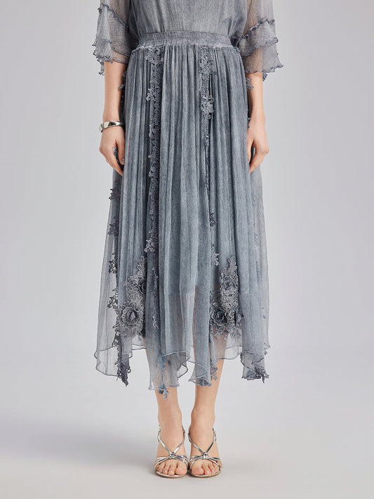 Contemporary garment with structured silhouette and smooth finish