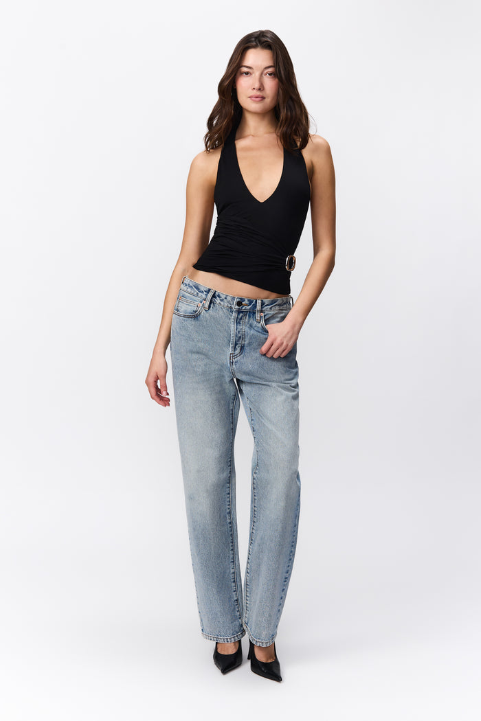Faye Halter Top in Black
