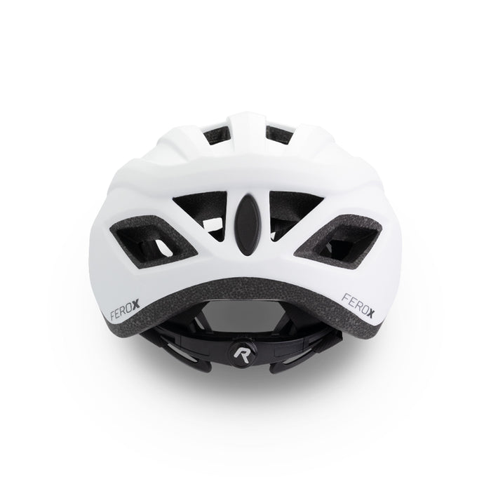Rogelli Ferox II fietshelm wit achterkant.