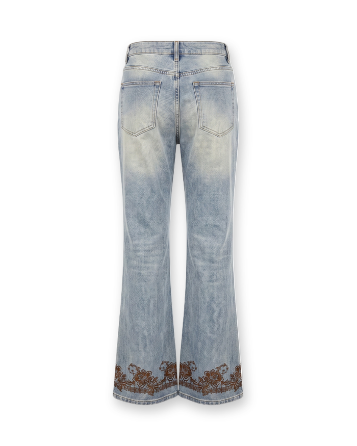 Fleur Print Bootcut Pant by ENO