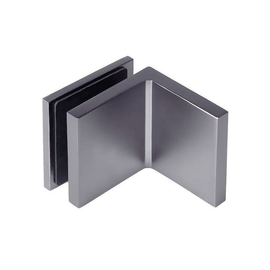 Forge Frameless Shower Screen Bracket Glass to Wall 90 Degrees Adjustable - Gunmetal Grey - Image 1