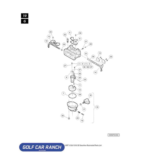 GASKET COVER FH680D SKU: 103340801 - CLUB CAR CA/XRT REPAIR PART