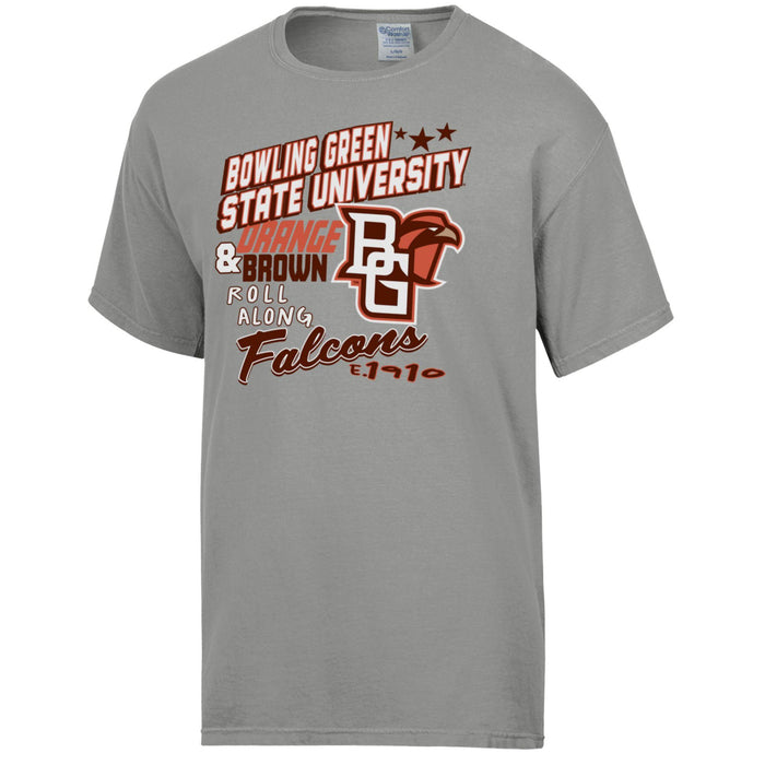 Gear BGSU Orange and Brown Comfort Wash Tee
