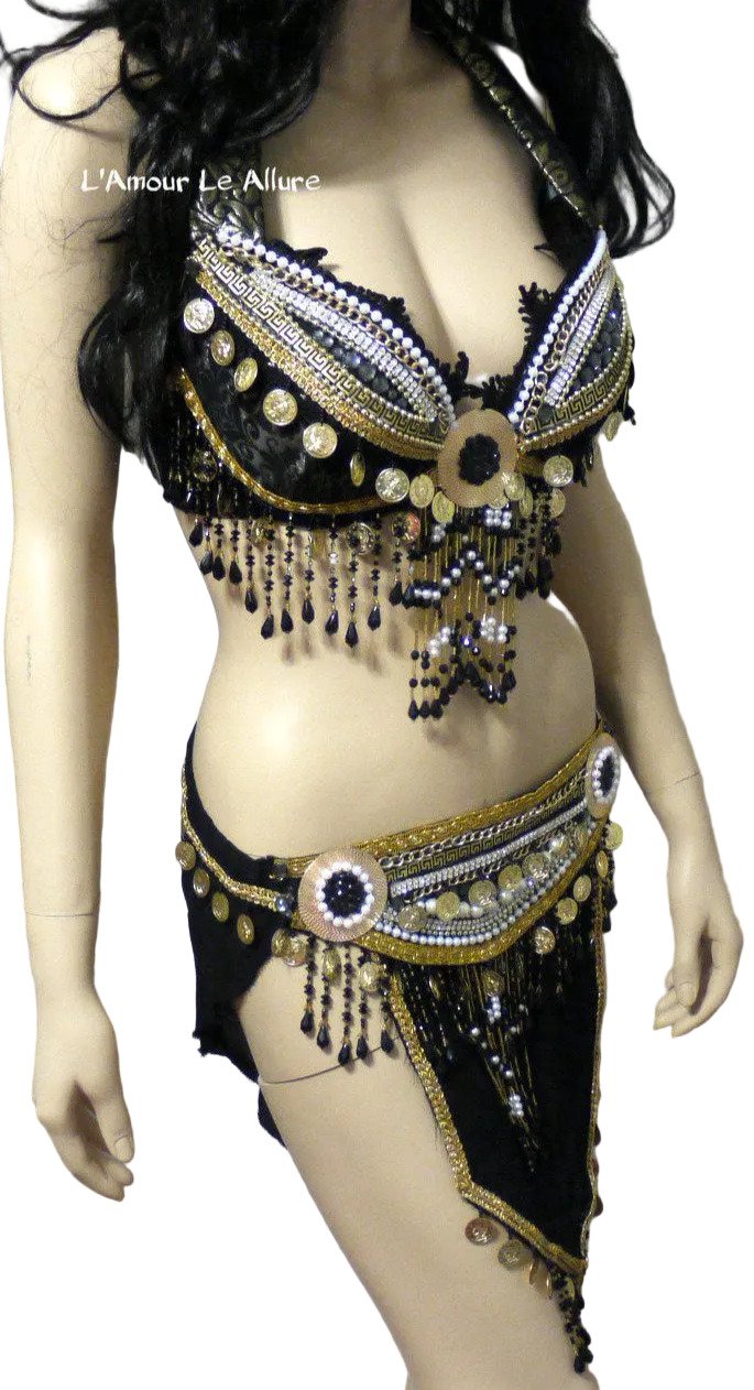 Gypsy Dark Moon Fox Inspired Bra and Skirt Costume Cosplay Dance Rave Festival Halloween