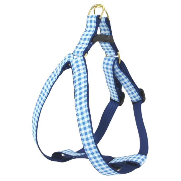 BLUE-GINGHAM-DOG-HARNESS