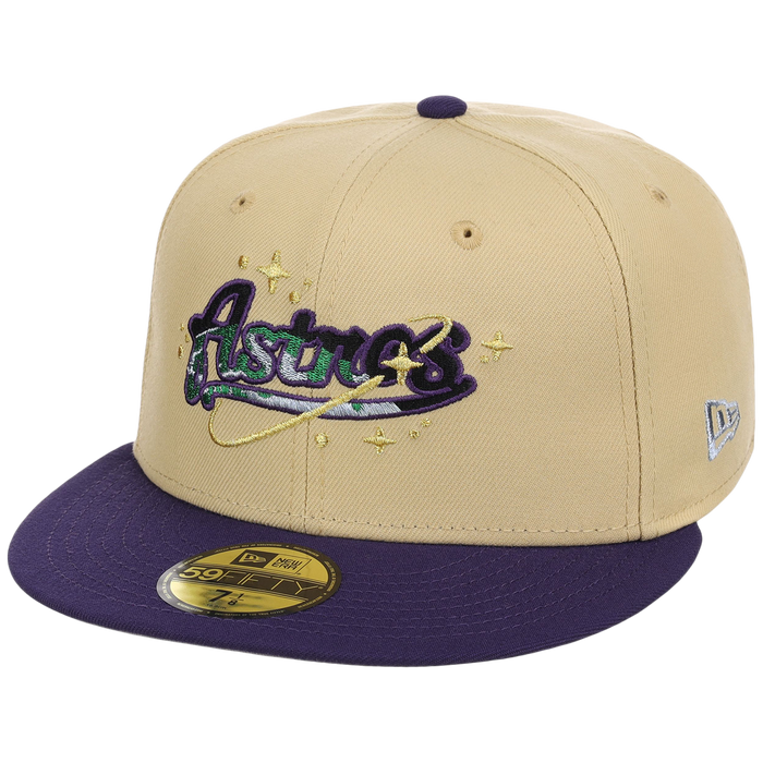 Houston Astros Houston Crown the City 'Celestial Script' New Era 59FIFTY (Gold/Purple)