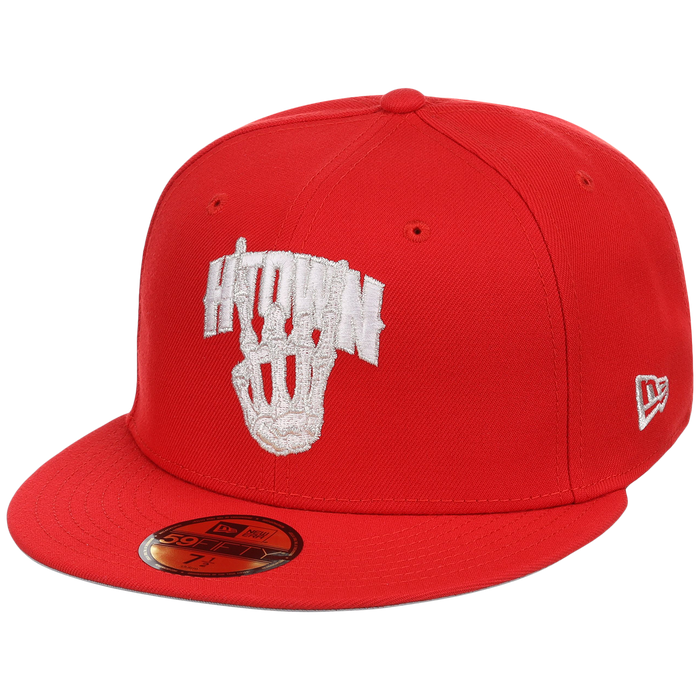 Houston Astros Houston Crown the City 'H-Town Skeleton' New Era 59FIFTY (Red/Red)