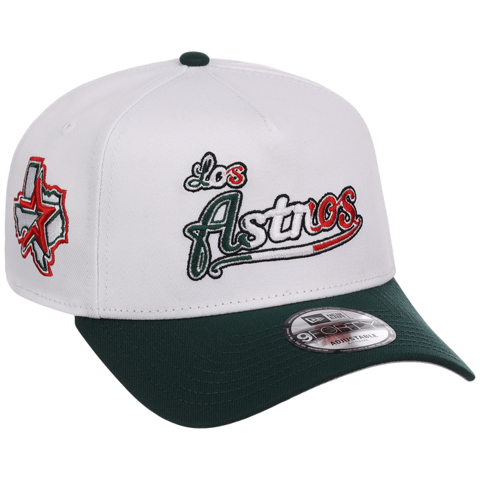 Houston Astros Houston Crown the City 'Los Astros' New Era 9FORTY (White/Dark Green)