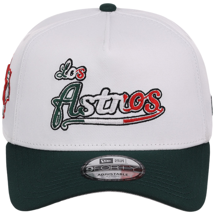 Houston Astros Houston Crown the City 'Los Astros' New Era 9FORTY (White/Dark Green)