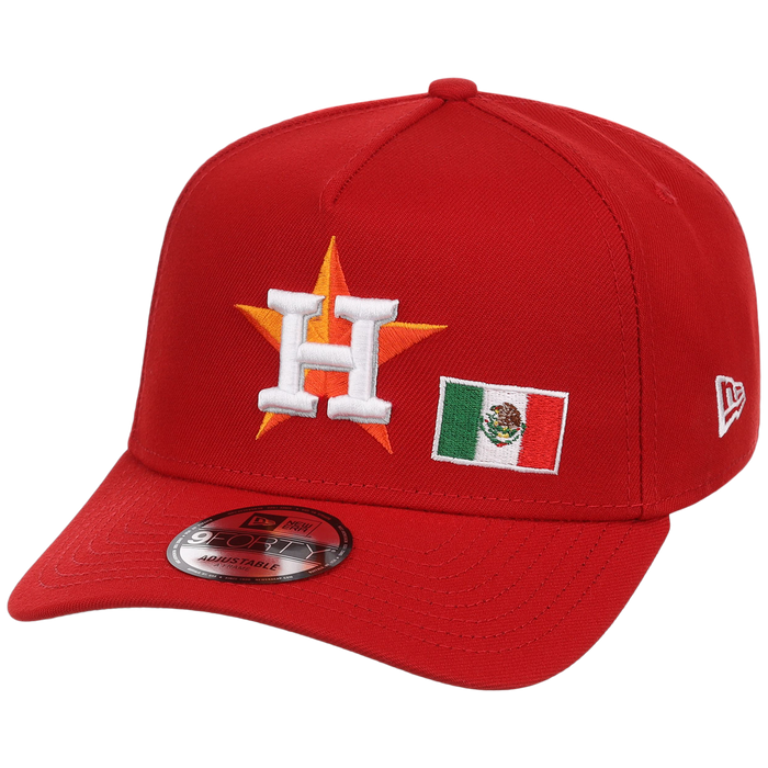 Houston Astros Houston Crown the City 'MEX Flag' New Era 9FORTY (Red/Red)