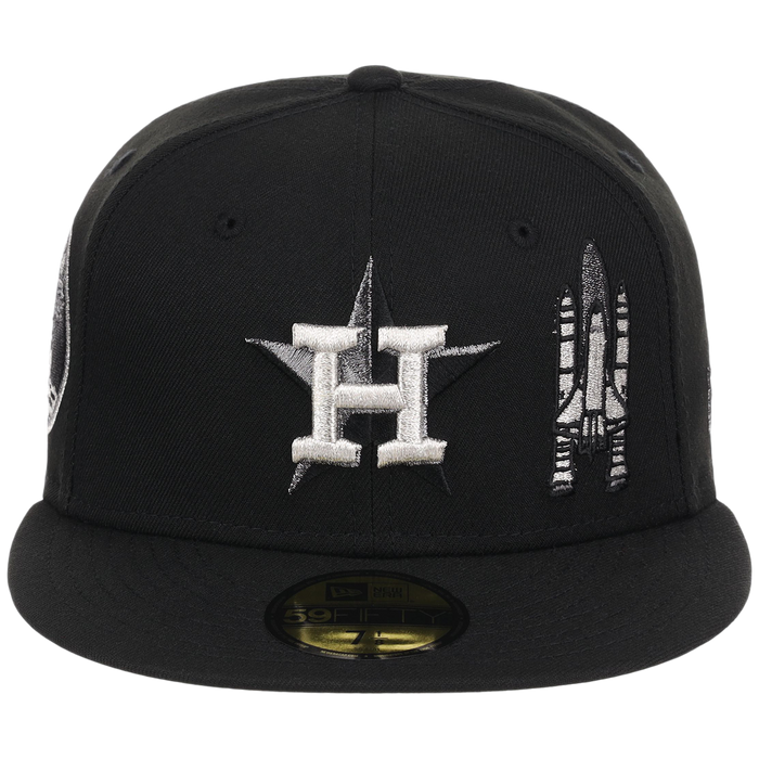Houston Astros Houston Crown the City 'Spaceship' New Era 59FIFTY (Black/Black)