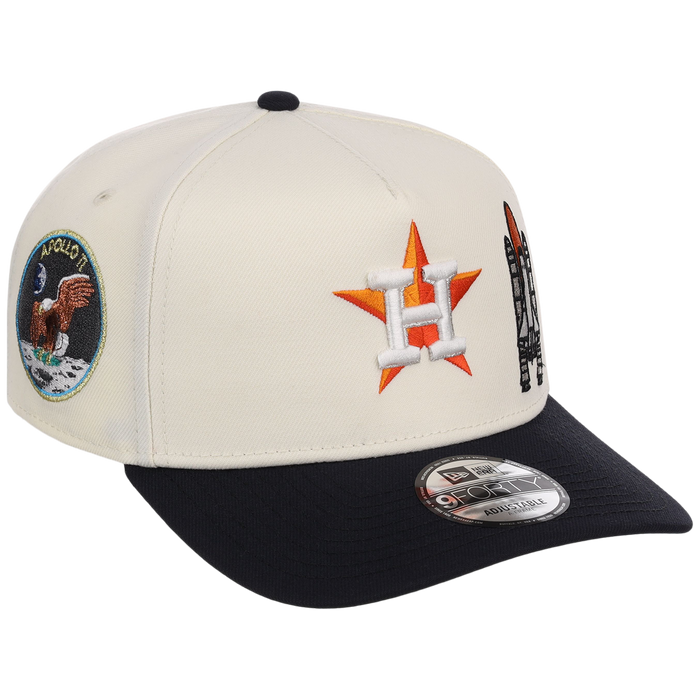 Houston Astros Houston Crown the City 'Spaceship' New Era 9FORTY (Chrome/Navy)