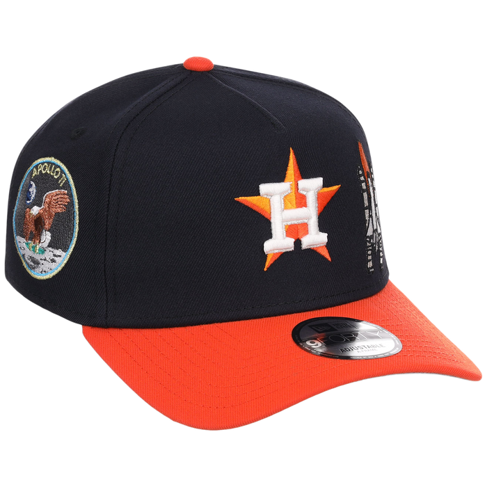 Houston Astros Houston Crown the City 'Spaceship' New Era 9FORTY (Navy/Orange)