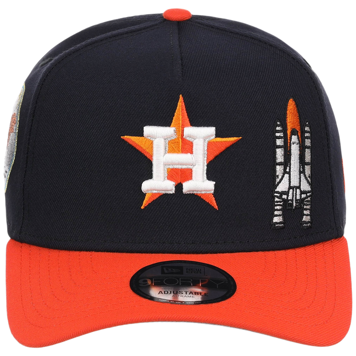 Houston Astros Houston Crown the City 'Spaceship' New Era 9FORTY (Navy/Orange)