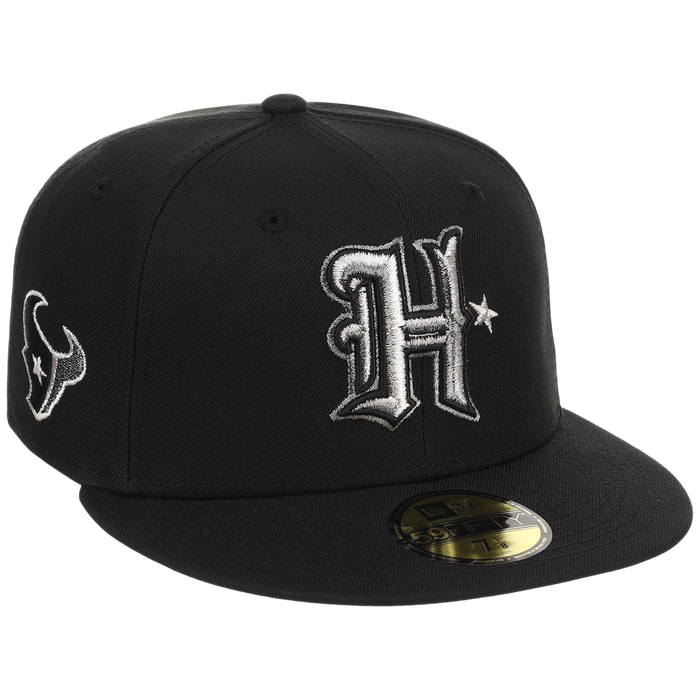 Houston Texans Houston Crown the City 'H Star' New Era 59FIFTY (Black/Black)