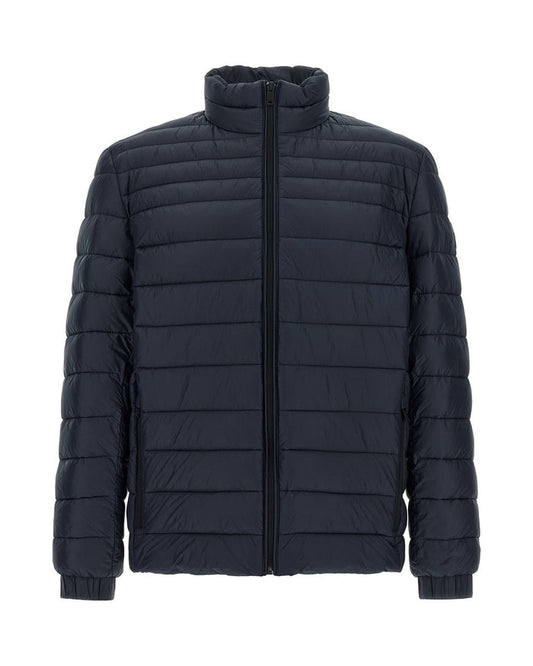 Hugo Boss Blue Polyamide Full-Length Jacket