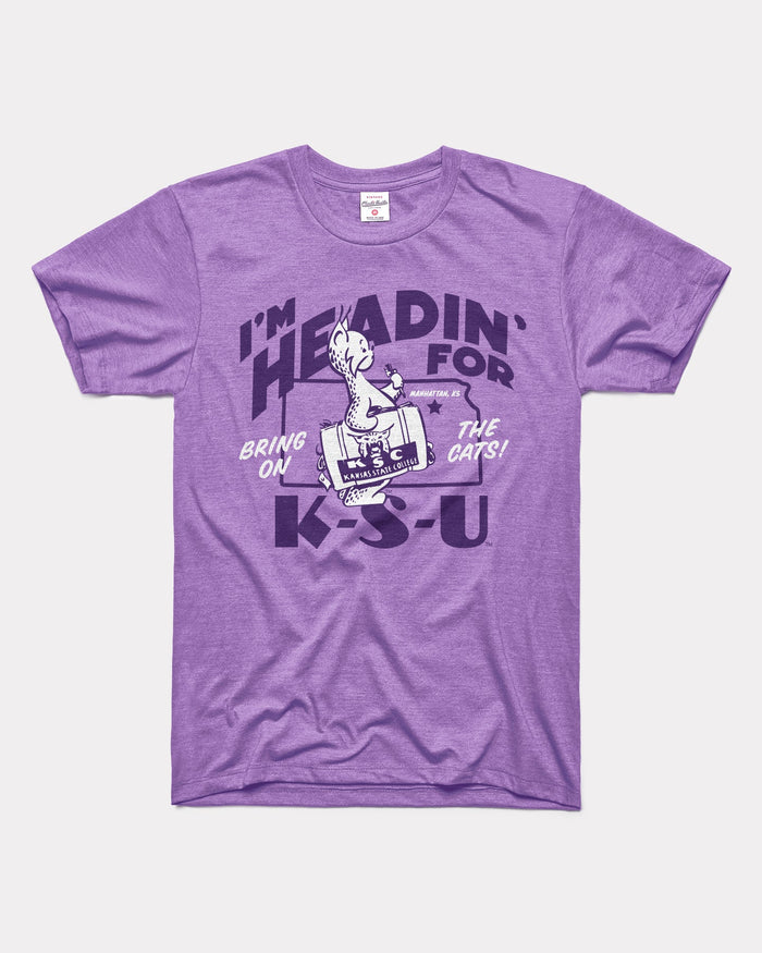 Lavender I'm Headin' For K-S-U Kansas State Vintage T-Shirt