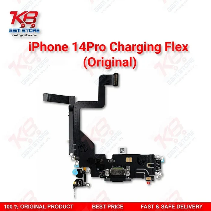 iPhone 14 Pro Original Charging Flex Cable – Lightning Dock Connector Assembly Replacement