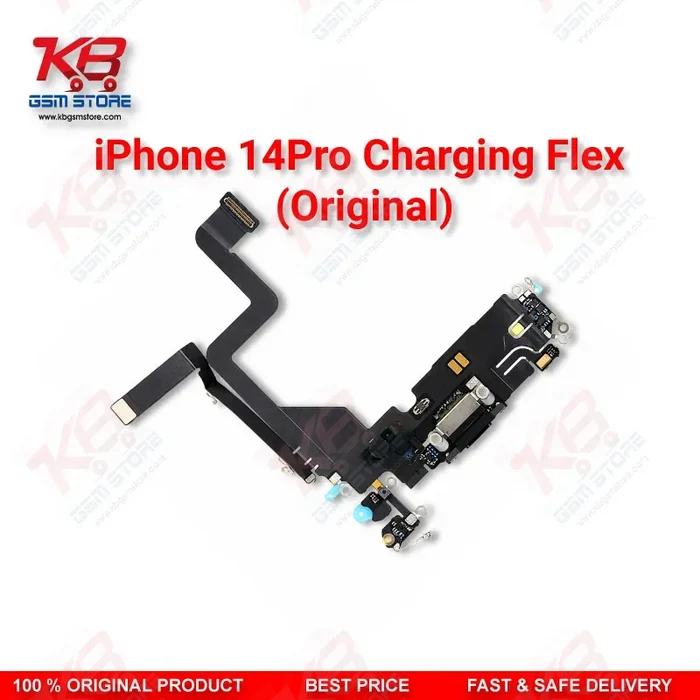 iPhone 14 Pro Original Charging Flex Cable – Lightning Dock Connector Assembly Replacement
