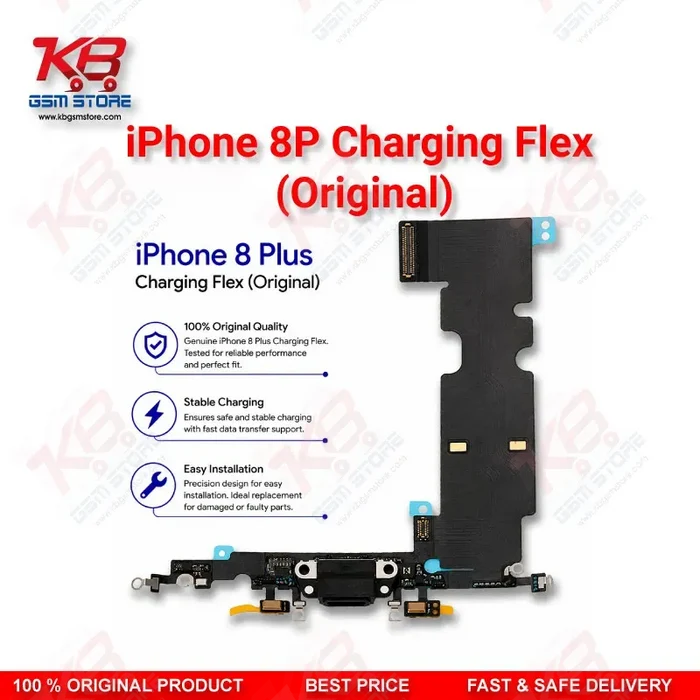 iPhone 8 Plus Original Charging Flex Cable – Lightning Port Replacement Part