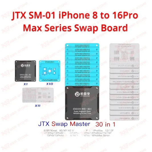 JTX SM-01 iPhone 8 to 16Pro Max Series Swap Board