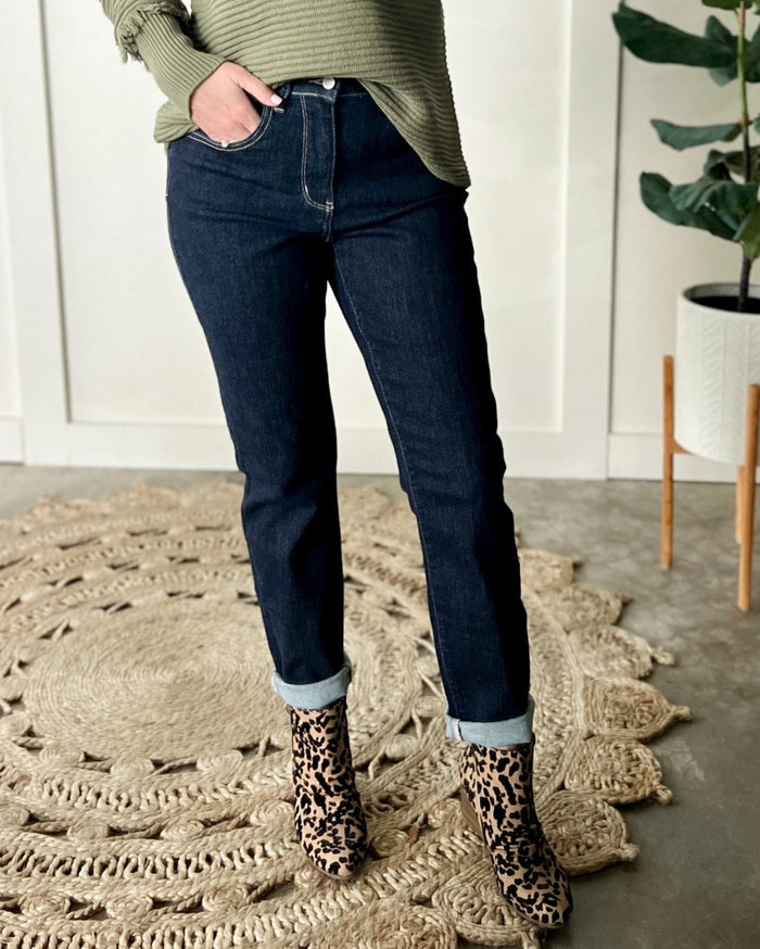 Judy Blue High Waist Dark Rinse Wash Mom Jeans