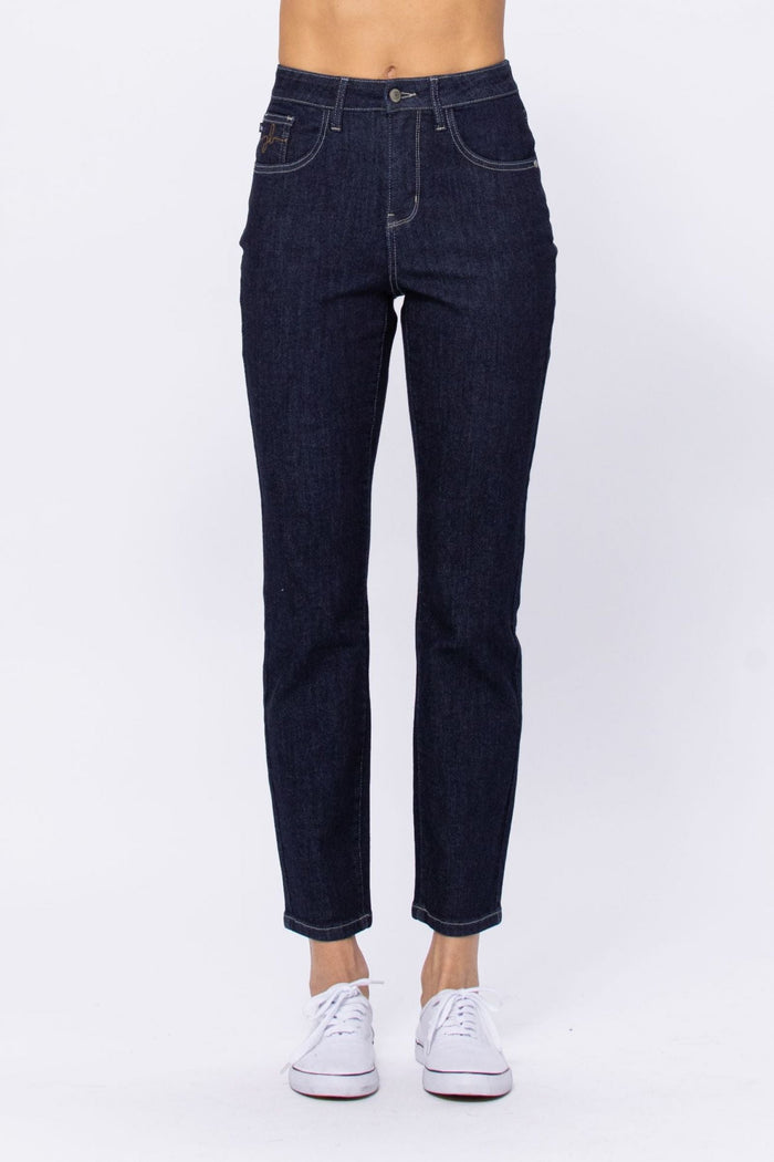 Judy Blue High Waist Dark Rinse Wash Mom Jeans