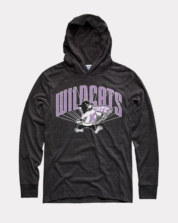 Kansas State Wildcats Lines Black T-Shirt Hoodie