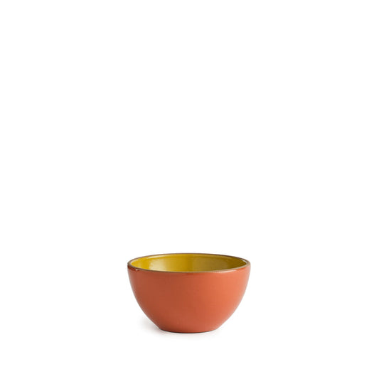 Kids Dessert Bowl in Zest Yellow / Tomato