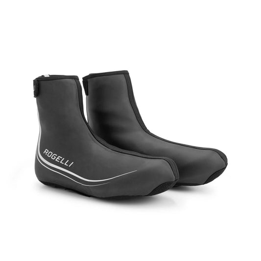Rogelli Hydrotec overschoenen kinderen zwart voorkant.