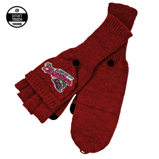 Knit Flip-Top Mittens