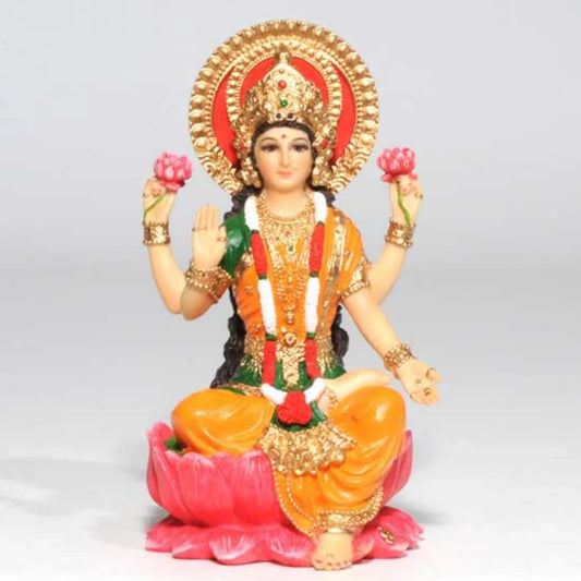 Lakshmi Figurine – Traditional Colors